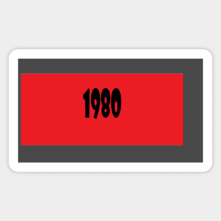 1980 people Sticker